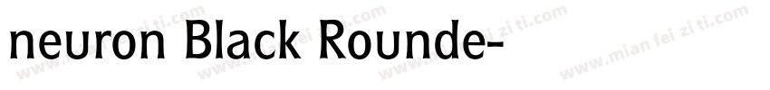 neuron Black Rounde字体转换